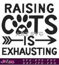 Raising Cats Exhausting Arrow Icon SVG