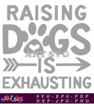 Raising Dogs Exhausting Arrow Icon SVG