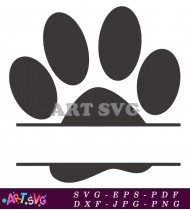 Dog Mom Paw Print Design For Dog Lovers SVG