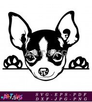 Chihuahua Dog Breed Silhouette Clip Art SVG