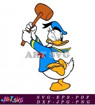 Donald Duck Cartoon Character Clipart Image Free SVG 2