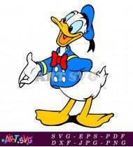 Donald Duck Cartoon Character Clipart Image Free SVG 3