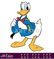 Donald Duck Cartoon Character Clipart Image Free SVG 9