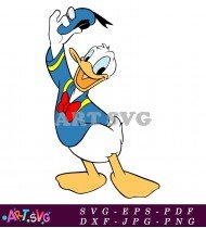 Donald Duck Cartoon Character Clipart Image Free SVG 11