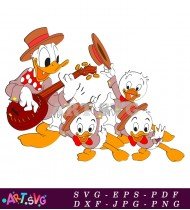 Cartoon Illustration of Donald Duck SVG 2