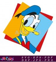 Donald Duck Cartoon Character Clipart Image SVG