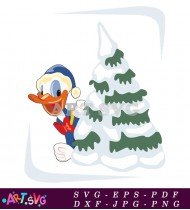 Cute Donald Duck Cartoon Image Clipart SVG