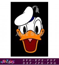 Donald Duck Cartoon Character Clipart SVG