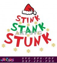 Stink Stank Stunk Grinch Christmas Holiday SVG