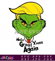 Grinch Christmas Ornament with Great Xmas SVG