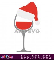 Grinch Christmas Wine Glass Clip Art Vector SVG