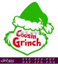 Christmas Grinch Cousin Clip Art Design SVG