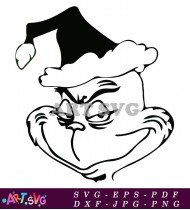 Grinch Christmas Clip Art Vector Illustration Design SVG