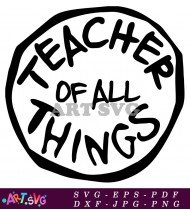 Teacher Of All Things Illustration SVG