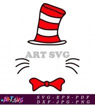 The Cat in the Hat Illustration SVG 4