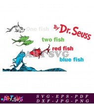 One Fish Two Fish Red Fish Blue SVG