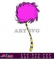 Truffula Tree Pink Coloring Pages SVG