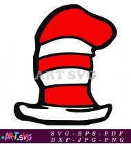 Dr Seuss Cat In Hat Coloring SVG