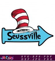 Dr Seuss Seussville Cat In The Hat SVG