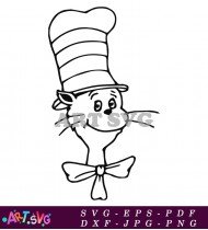 The Cat In The Hat Cartoon SVG