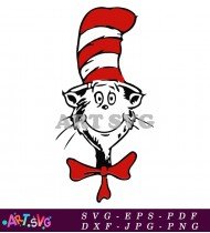 The Cat In The Hat Character SVG