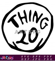 Thing One And Two Printable Cut Outs SVG