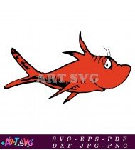 The Cat In The Hat Fish Illustration SVG