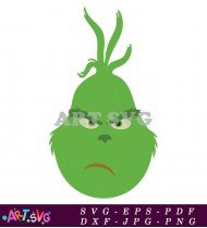 Grinch Face Sunglasses Holiday Green SVG