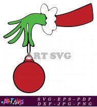 Christmas Ornament Printable Design Vector Grinch SVG