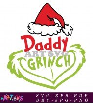 Grinch Daddy Christmas SVG Design For Shirts