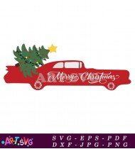 Red Truck Christmas SVG Design