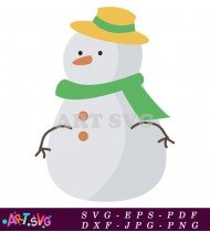 Snowman Winter Holiday Clipart Illustration SVG