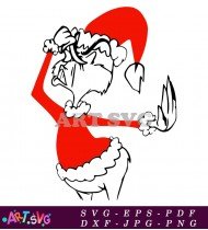 Grinch Character Clip Art Illustration SVG 1