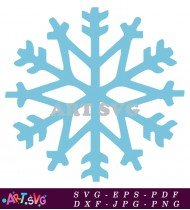 Simple Snowflake Illustration Winter Holiday Design SVG