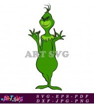 Grinch Christmas Clip Art Illustration Design SVG