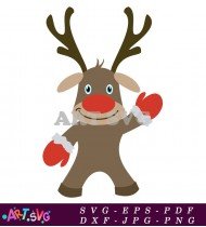 Grinch Rudolph Reindeer Clip Art SVG 1