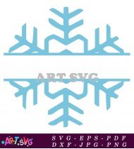 Christmas Snowflake Ornament SVG Clipart Design