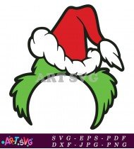 Grinch Hat Christmas SVG Cut File Design