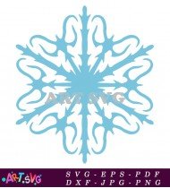 Snowflake Christmas Design Winter Holiday Vector SVG 1