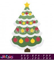 Christmas Tree Holiday Illustration Design Art SVG 1