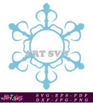 Snowflake Christmas Ornament Printable Cut File Svg SVG 1