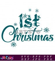 1st Christmas Ornament Printable SVG File