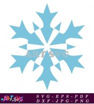 Snowflake Clipart Design Free Vector Image SVG