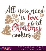 All You Need Is Love And Christmas SVG