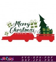 Merry Christmas Holiday Car Saying Design SVG 1