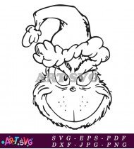 Grinch Grinch Holiday Design Cartoon SVG 1