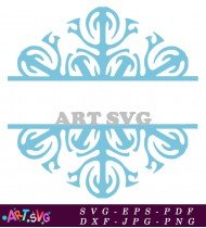 Snowflake Design Christmas Craft Printable SVG 1