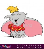 Disney Dumbo Character Cartoon Image For Kids SVG