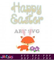 Happy Easter Bunny Rabbit Design SVG