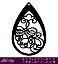 Easter Egg With Ornate Free Vector Design SVG